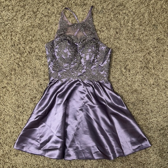 Purple Homecoming Dress Cheap Party Homecoming Dress ER090
